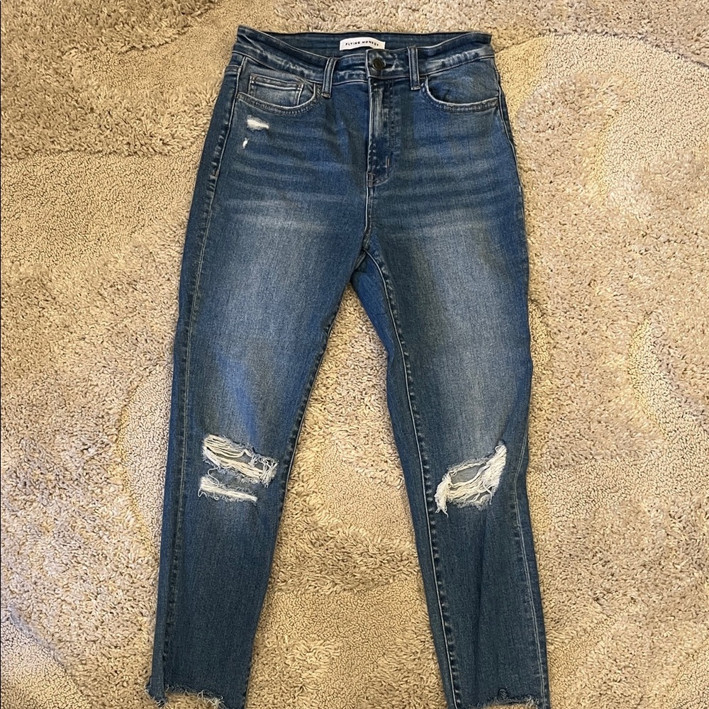 Flying Monkey Dark Blue Distressed Jeans Size 29 regular